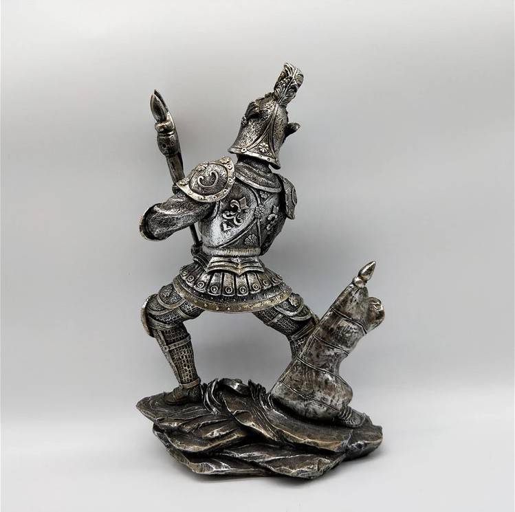 Արույրե բրոնզե հունական ռազմիկի արձան զինվորի քանդակ