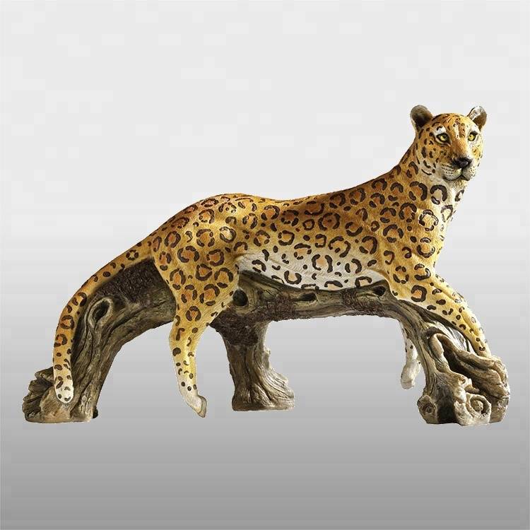 Гореща разпродажба на открита статуя на животно бронзова скулптура на пантера