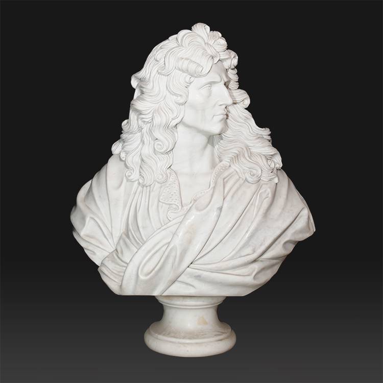 Antique modernong panloob na natural na bato marble greek bust