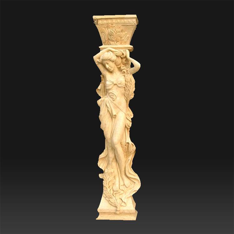Arkitektonisk skulptur af god kvalitet – Engrospris tilpasset udendørs græsk dekoration marmorsøjle – Atisan Works