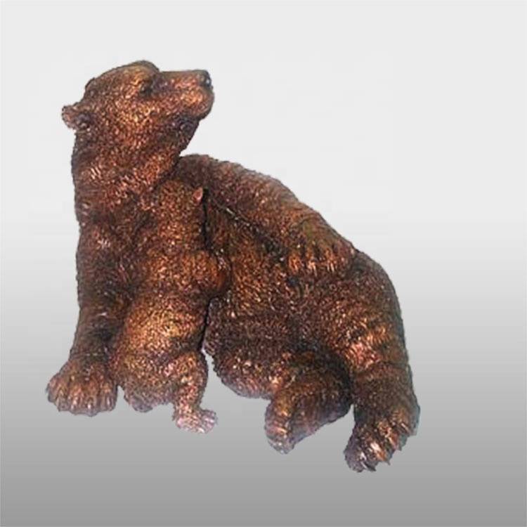 Profesionāla dizaina suns bronzas skulptūru mākslinieki - karstā izpārdošana dekoratīvā lāča lielā bronzas ērgļa skulptūra - Atisan Works