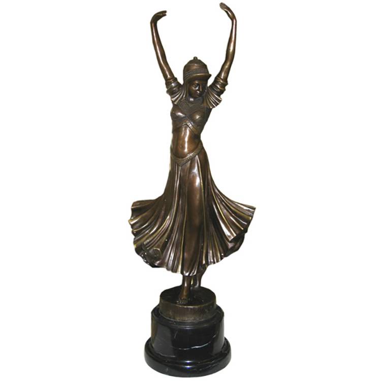 vanjska fabrička cijena violina igrač Morden plesa djevojka brončana skulptura