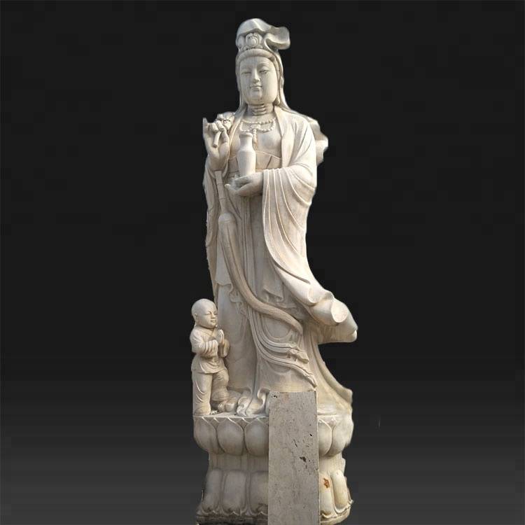 Кинеска фабрика познатих камених статуа - велика баштенска велика скулптура кван јин буде на продају - Атисан Воркс