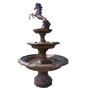 Dekorative Casting-Brunnenstatuen aus Bronze, lebensgroße Frau, tanzendes Mädchen