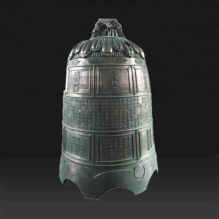 פעמון כנסייה מיני מלאכת פליז טיבטי עתיק סיני