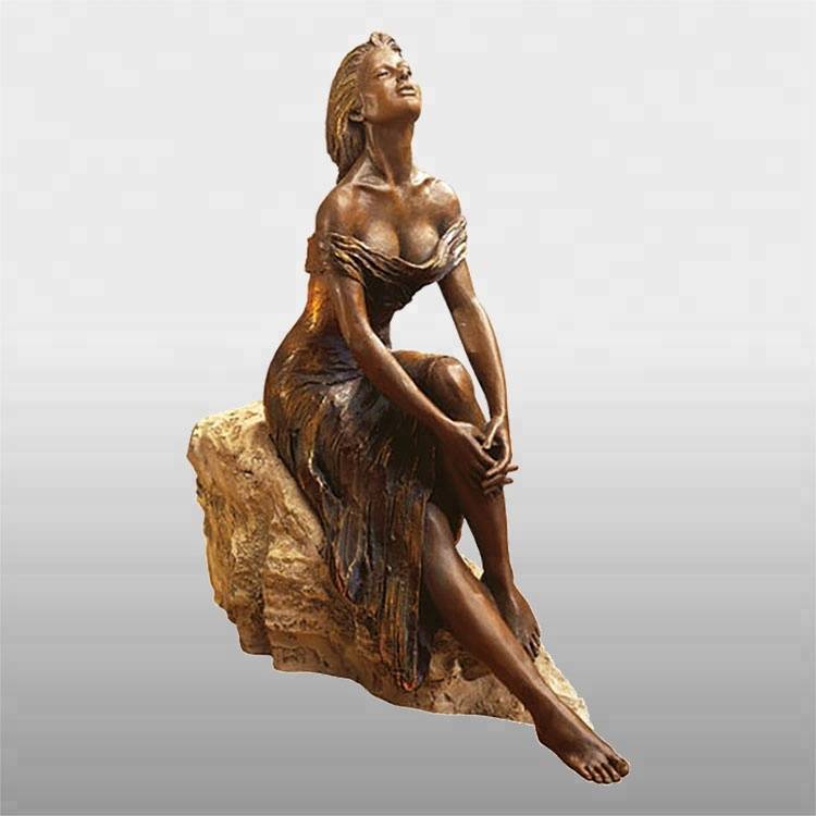 statue de ballerine en bronze d'intérieur pour usine