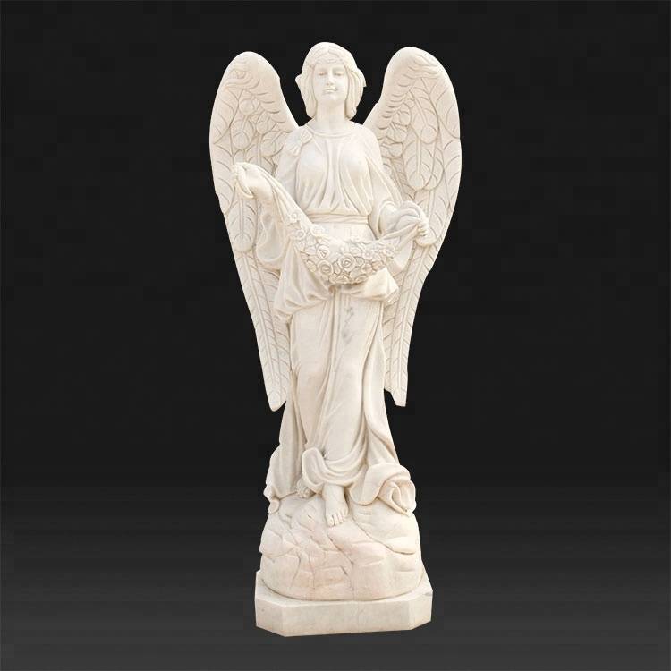 Marble ife չափը լացող հրեշտակի պարտեզ գերեզմանատան հրեշտակի արձան