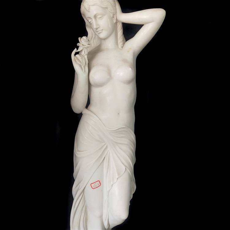 Ķīnas ražotājs bronzas eņģeļa statujai — ar rokām grebta dārza dekoratīvā pulēta marmora statuja — Atisan Works
