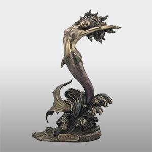Antikna brončana skulptura sirene visoke kvalitete u prirodnoj veličini