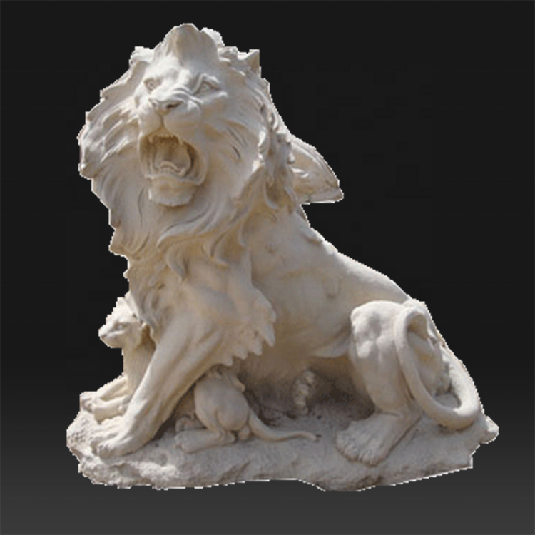 Nature stone custom lion shape modern abstract sculpture