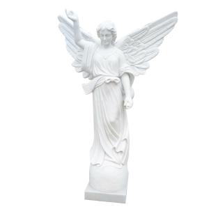 Ulkopuutarhan koristelu siipien enkeli patsas