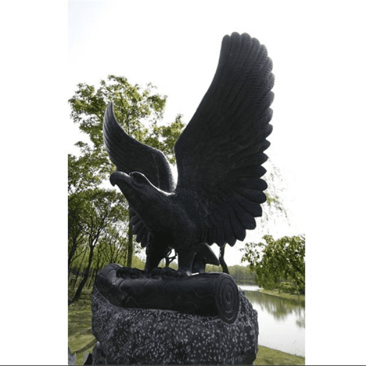 Outdoor life size Metal Craft Bronse Stor messing Eagle Statue selges