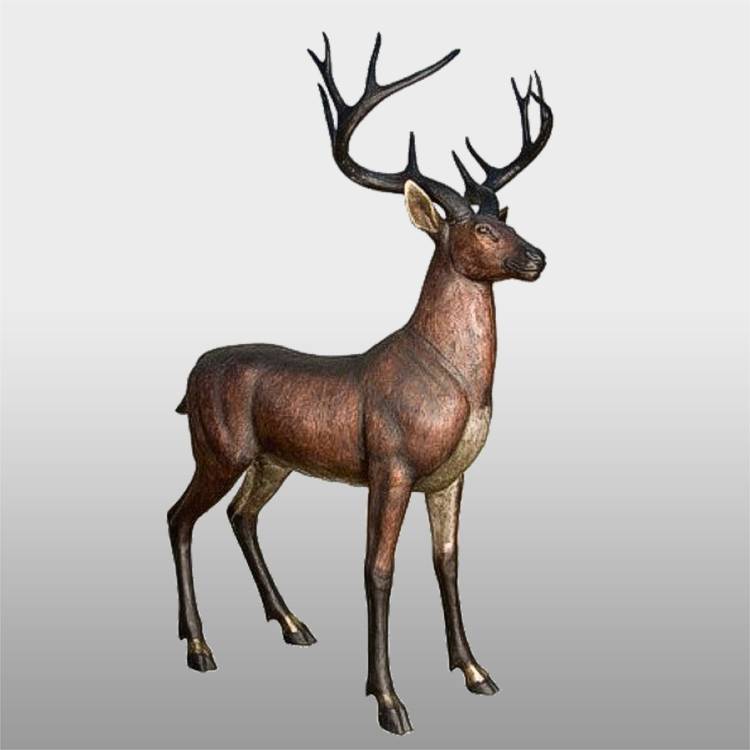 Tvornička opskrba skulptura dekor životinjskih mjedenih statua jelena