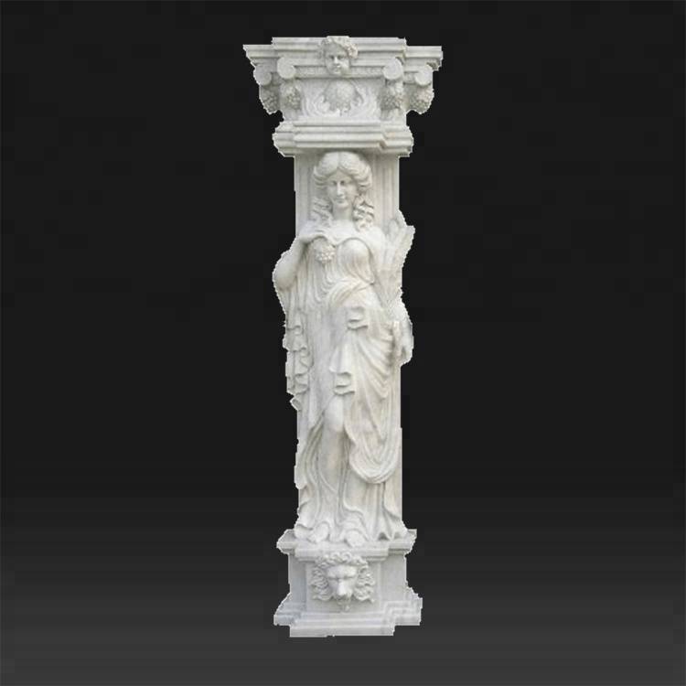 高品質の建築彫刻 – インドの天然石大理石の花崗岩の柱 – Atisan Works