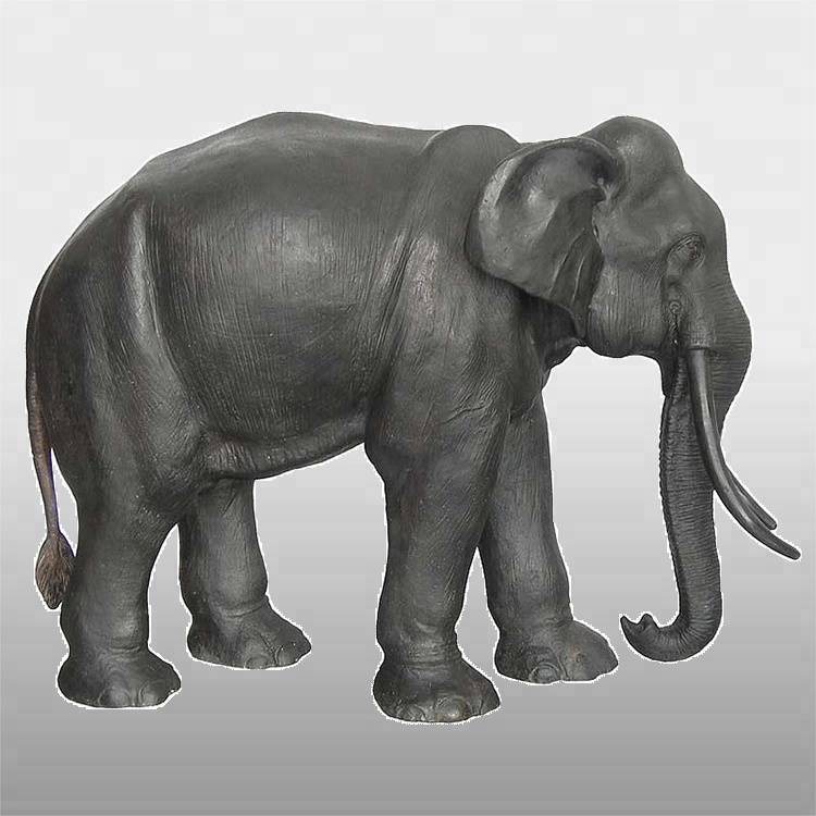 Scultura Maschile in Bronzu di Fabbrica Originale - Vendita calda Statua di elefante in ottone in grandezza naturale - Atisan Works