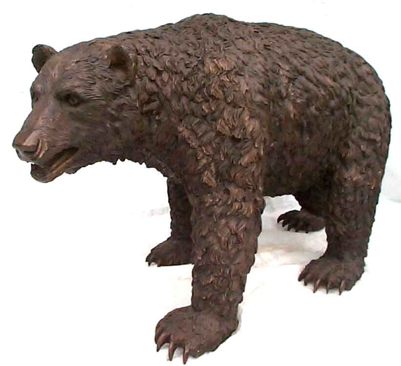 Szybka dostawa Statua konia - Dekoracja ogrodowa Odlew metalowy nowoczesna rzeźba niedźwiedzia z brązu naturalnej wielkości - Atisan Works