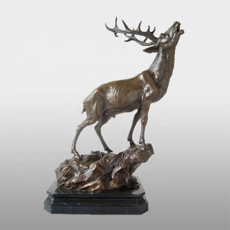 Modni životinjski ukras po narudžbi kip jelena u prirodnoj veličini