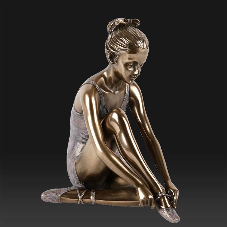 Bronze Life-size Ballerina Garden Statue ເຕັ້ນສາວກາງແຈ້ງ