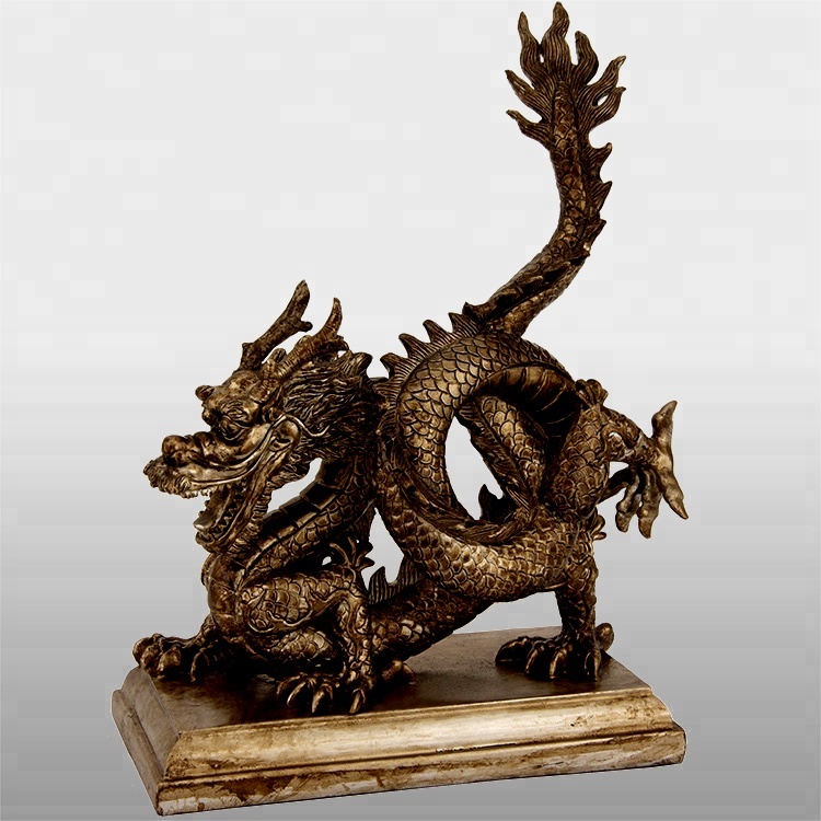 Открытый сад бронзовая статуя китайского дракона