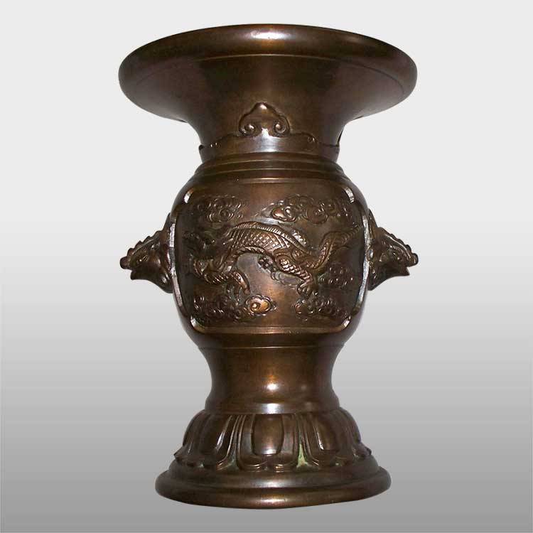 Katta uy dekorativ xitoy antiqa bronza vaza