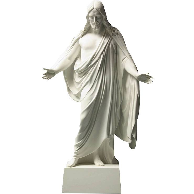 Amostra grátis de fábrica Escultura de figura abstrata - estátua de jesus cristo em mármore de mármore em tamanho real para exterior - Atisan Works