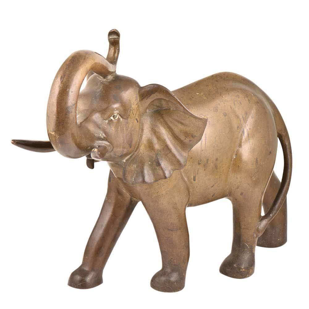 बिक्री के लिए बड़े आकार की कूपर पशु मूर्तिकला आउटडोर सजावट कांस्य हाथी की मूर्तियाँ