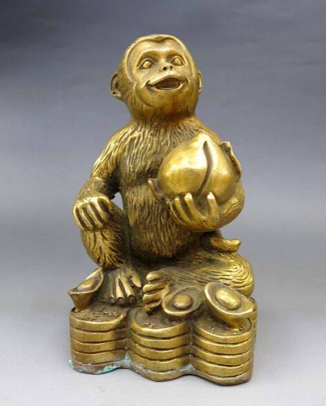Megújuló dizájn életnagyságú bronz kutyaszobrokhoz – Életnagyságú kültéri dekor bronz három majom szobor padon ülve nem hallani nem látni nem beszélni – Atisan Works