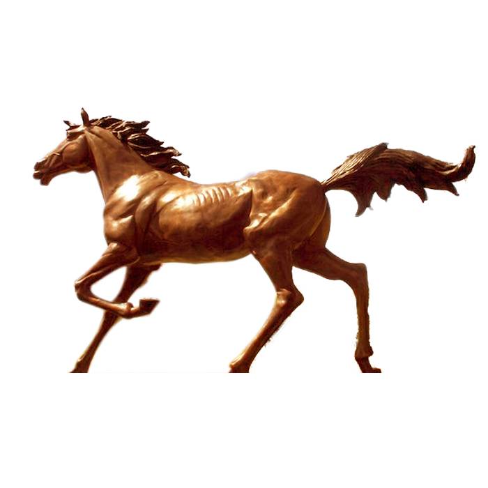 Sklepy fabryczne Odlana rzeźba z brązu - Odlana rzeźba ogrodowa Duża statua biegnącego konia z brązu - Atisan Works