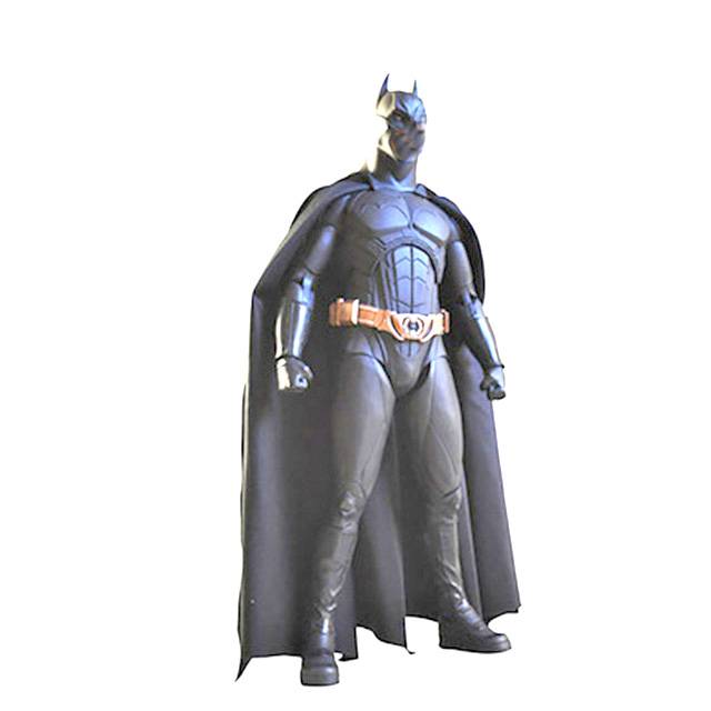 Abstrakte kunsontwerp hars lewensgrootte figuurbeeldhouwerk geometriese Batman-standbeeld vir binnenshuise versiering