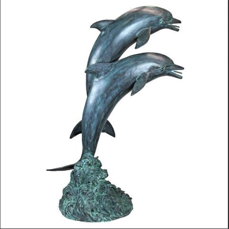 کانسی کاؤ بوائے مجسمہ کے لیے مناسب قیمت - بیرونی مجسمہ باغ کی سجاوٹ دھات کاسٹنگ جدید کانسی کے ڈولفن مجسمہ برائے فروخت - اتیسن ورکس