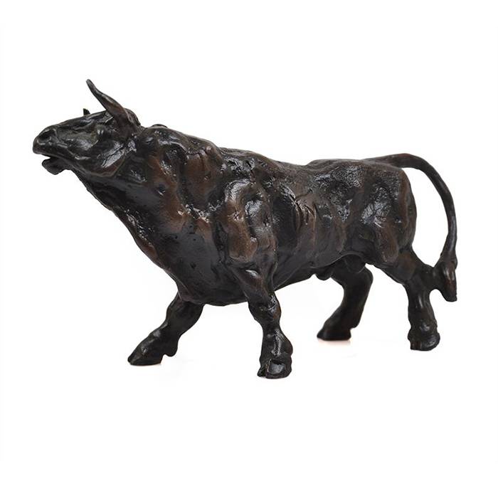 Pabrik Price Ouddoor Patung Kuningan Logam Gedhe Spanyol Fighting Bull Bronze Patung