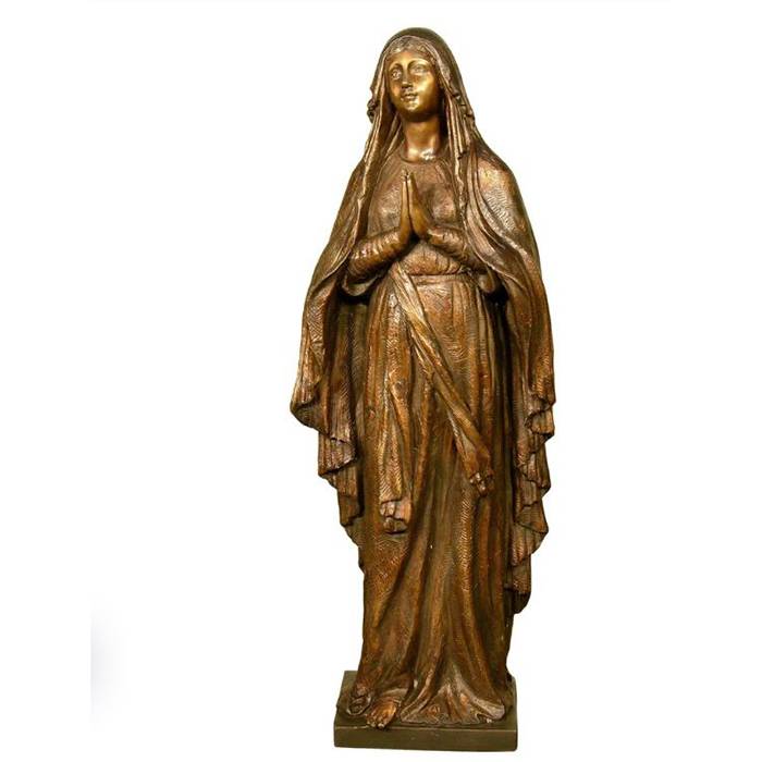 Novo design de moda para estátua de bronze de menina dançarina - escultura de bronze religiosa cristã da Virgem Maria - Atisan Works