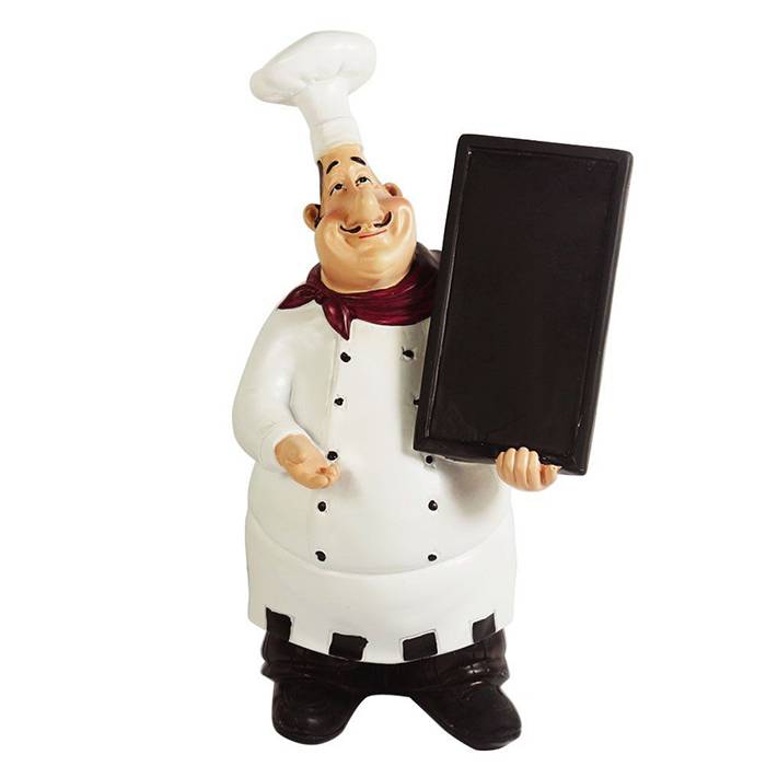 fiberglass doraemon cartoon sculpture life size fat kitchen chef statues