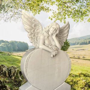 Memorials marmer kepileh lan Patung Angel for Sale