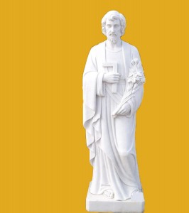 Սուրբ Ջոզեֆի բնական չափի կաթոլիկ սուրբ կրոնական քանդակներ եկեղեցու համար
