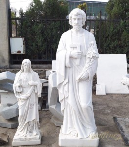 Naturalnej wielkości katolickie święte rzeźby religijne św. Józefa dla kościoła