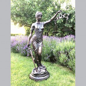 Bronze Themis andriamanibavin'ny Lady Justice Statue Factory Supplier
