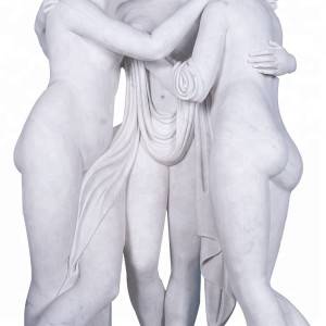बिक्री के लिए पत्थर संगमरमर की आदमकद तीन नग्न अनुग्रह मूर्ति
