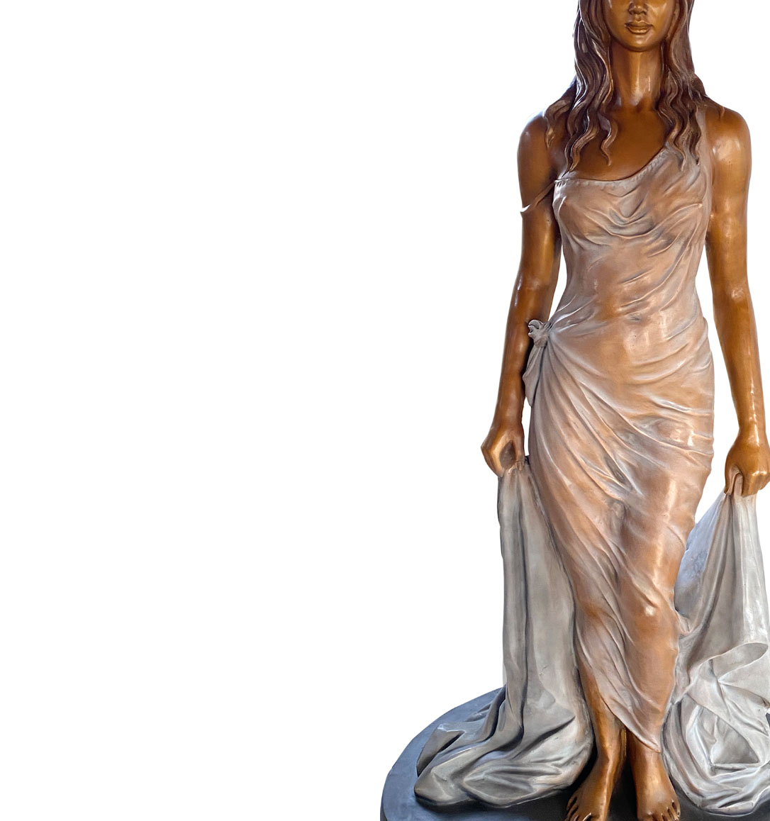 Վաճառվում է ժամանակակից ArtLife չափսի Պատվերով Այգի Բրոնզե կանայք՝ թափանցիկ կիսաշրջազգեստով Արձան Վաճառվում է Առաջարկվող պատկեր