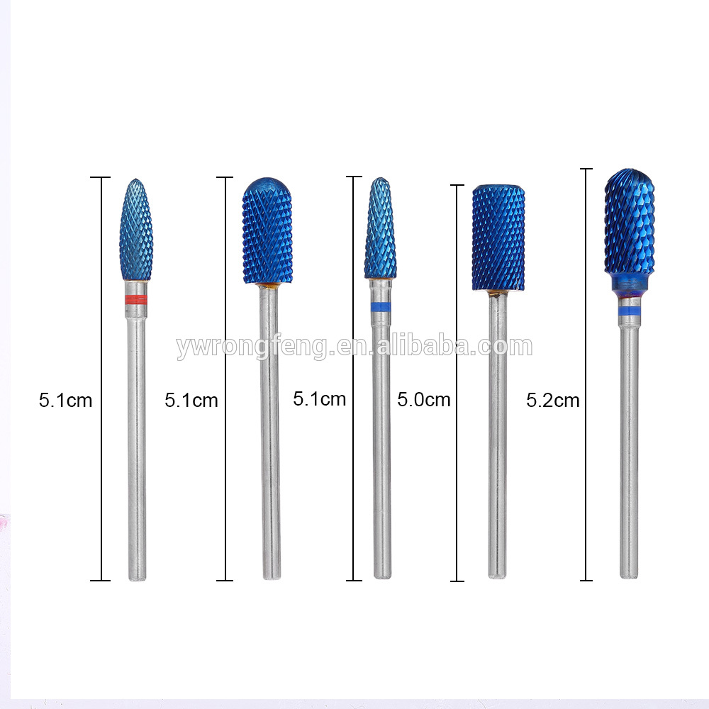 Replaceable Polishing Plating Color Nail Art Accessories Amûrên Tungsten Steel Nail Art Drill Manicure Tool Grinding Head