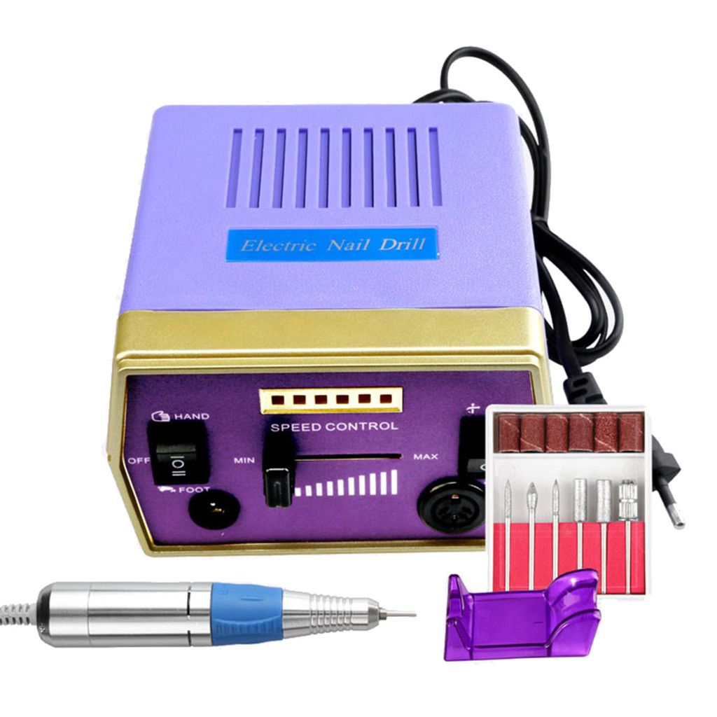 China wholesale Professional Nail Drill Kit Quotes –  Electric Nail Art Machine Set 25000rpm For Grinding Mills Electric Manicure Drill machine – Rongfeng
