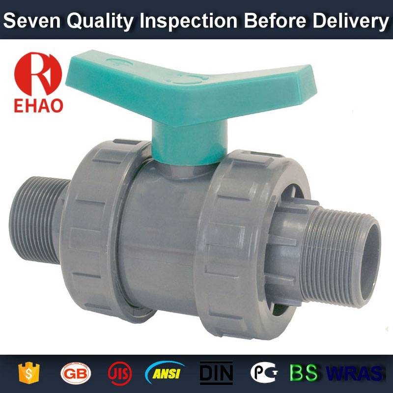 Wholesale Distributors for
 4” PVC True union slip X slip ball valve, T/T thread end sch 80 PVC Factory for Kazakhstan