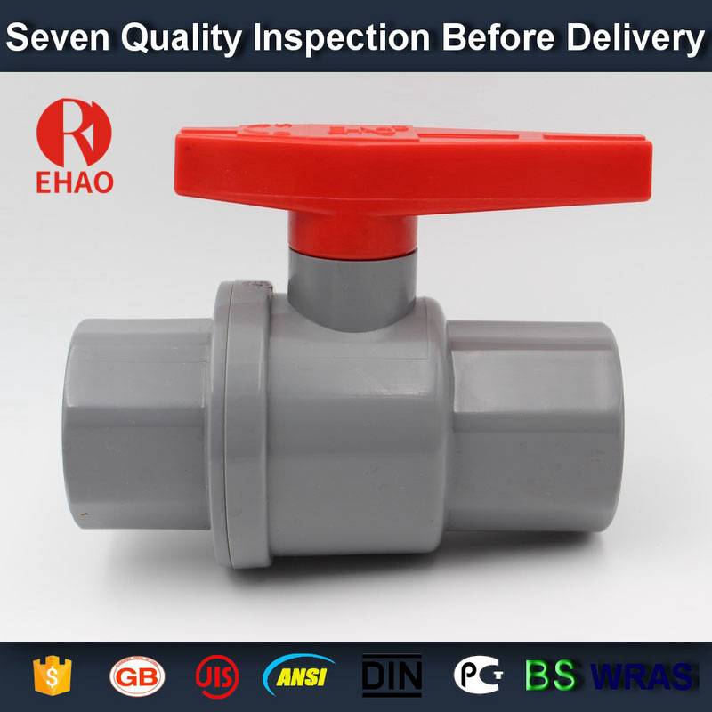 7 Years Factory
 20mm Quality hot-sale  plastic pvc 2-piece ball valve ABS hadle socket slip x slip  Wholesale to Mexico
