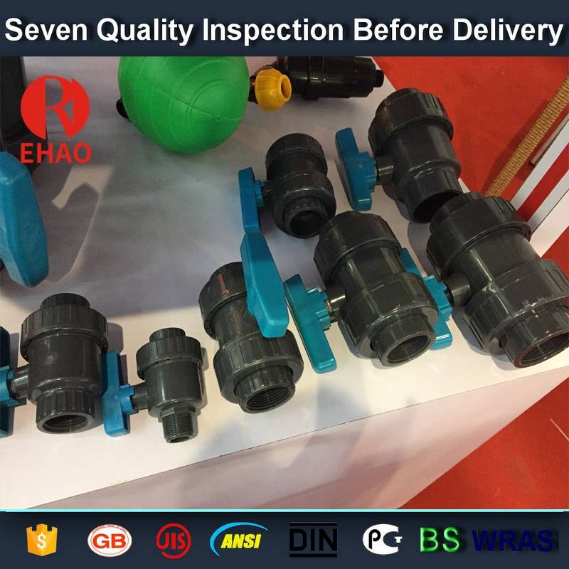 China Wholesale for
 2” socket /thread + sokect  PVC single union ball valve, solvent end Manufacturer in Botswana