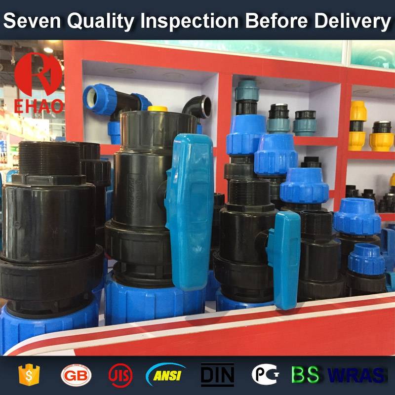 2016 Good Quality
 1-1/4” socket /thread + sokect  PVC single union ball valve, solvent end Supply to Montreal