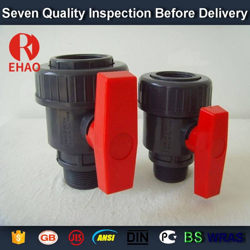 11 Years Manufacturer
 2-1/2” socket /thread + sokect  PVC single union ball valve, solvent end Factory from Lima