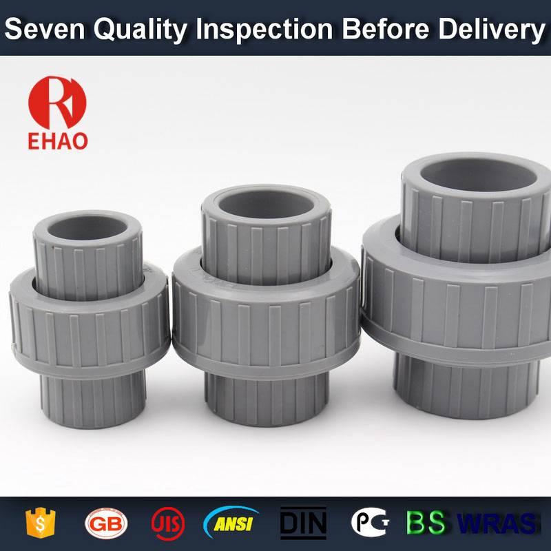 New Fashion Design for
 Upvc pipe fitting union connector of water pipe with good quality Factory from Cairo