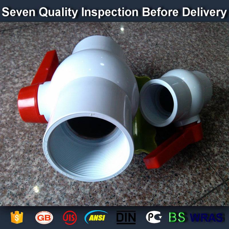 Factory directly provide
  3/4” PVC round compact ball valve thread FPT x FPT schedule 40 pvc Wholesale to Latvia