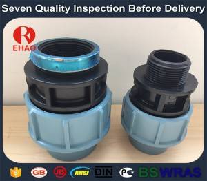 Modern top sell pp pipe fittings/female threaded coupling 20 x 1/2”