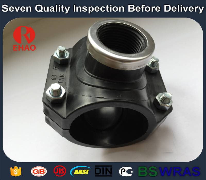 2016 China New Design
 25×1/2” NEW 4 BOLT 145 PSI PIPE REPAIR SADDLE CLAMP TEE TAP  Manufacturer in South Korea